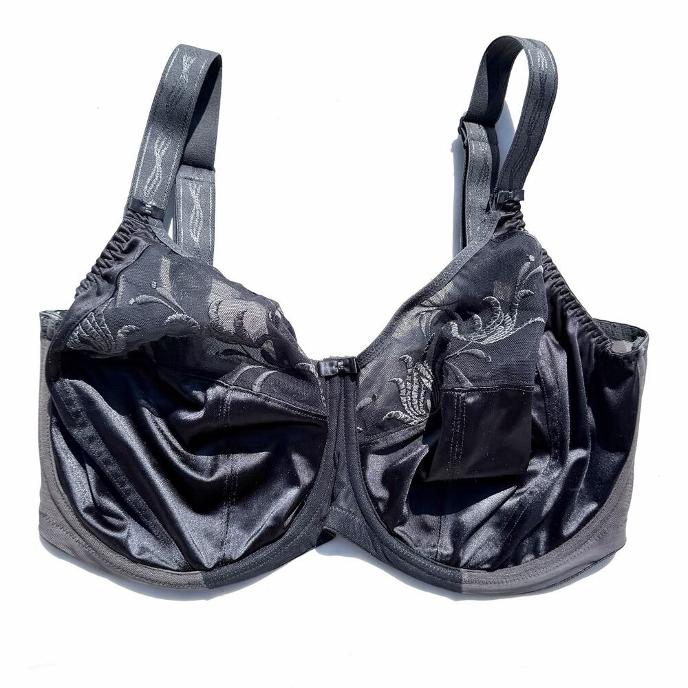 Elomi Caitlyn Full Coverage Side Support Underwire Bra 38GG Slate Gray EL8030